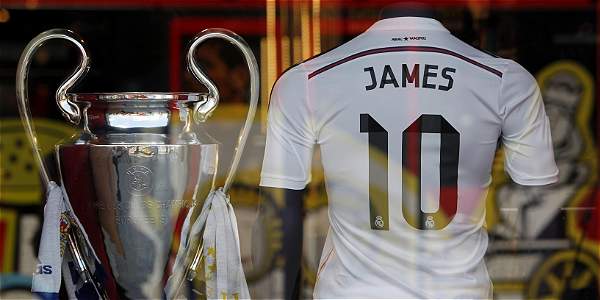 La camiseta de James Rodríguez ha batido récord en ventas.